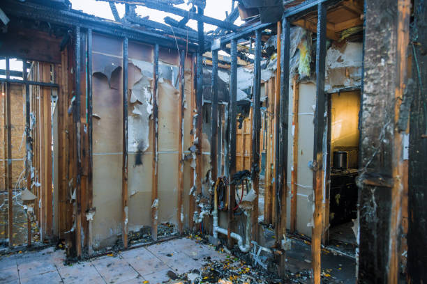 Professional Fire Damage Removal technician working in Coppell, TX